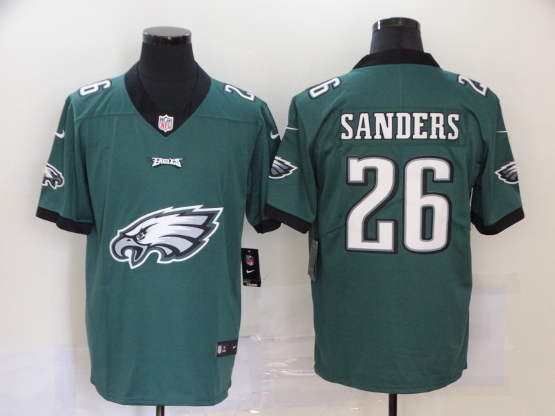 Men Philadelphia Eagles 26 Sanders Green Vapor Untouchable Fashion Nike NFL Jersey 2